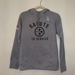 Steelers NFL hoodie, never worn, size small, womens.